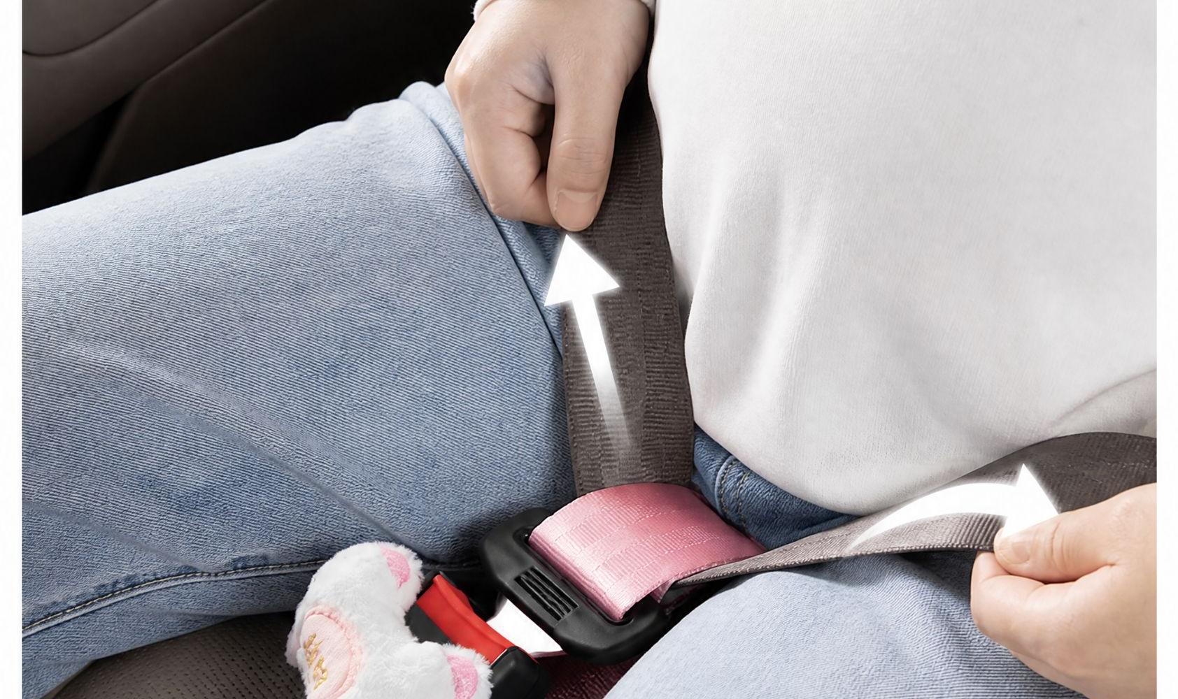 Pregnant Women's Car Seat Belt to Prevent Belly Compression, Adjustable Belly Protection Device for Car Use, Car Safety Fastener