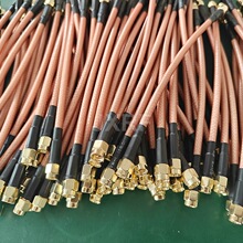 加工定制RG142雙屏蔽編織同軸射頻線纜組件轉接線延長線饋線跳線