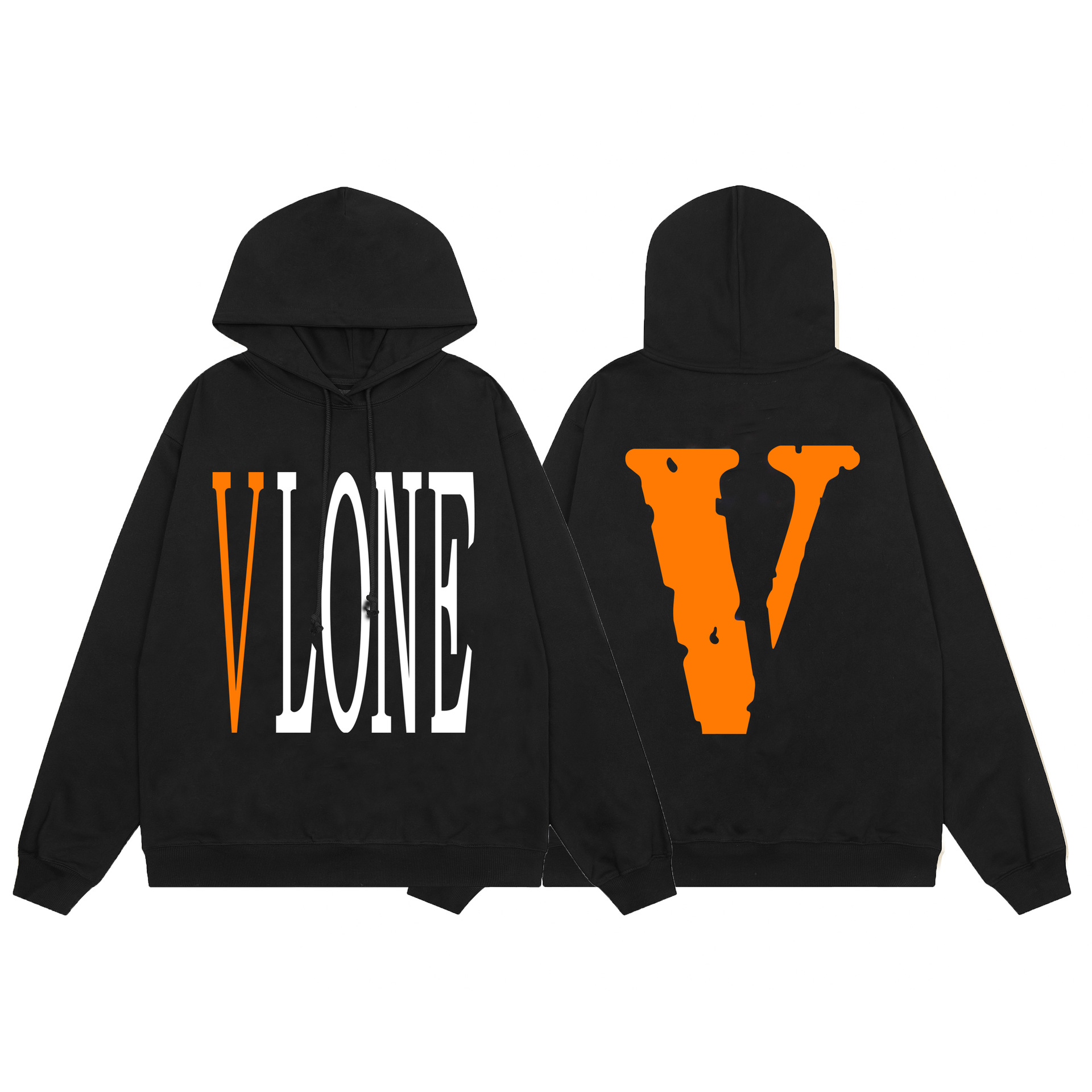 Exterior solo Vlone FOG mosaico AMIGOS elemento estilo Americano grande V serie con capucha suéter pesado