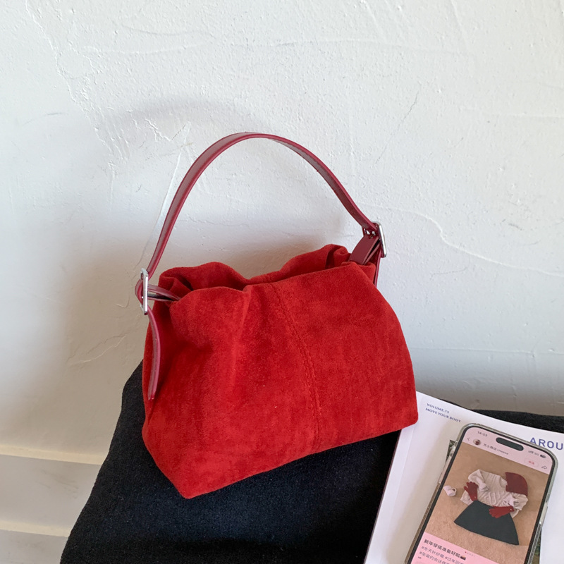 Niche Fashion Pleated Cloud Bag For Women 2025 New Retro Matte Dumpling Bag Casual Trendy Shoulder Crossbody Bag - Thumbnail 8