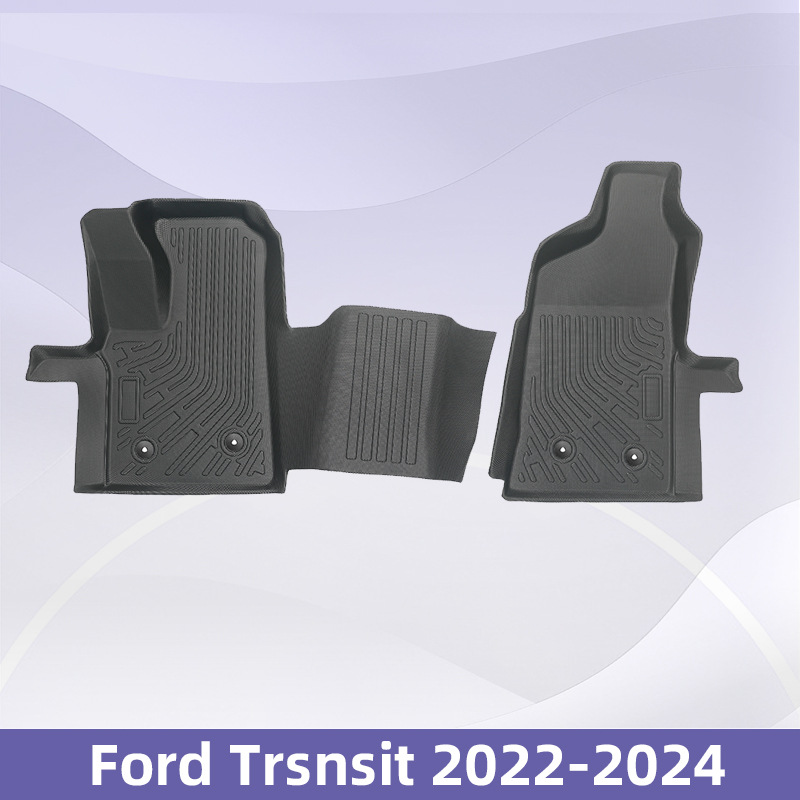 Para Ford Trsnsit 2022 - 2024 3D todo el tiempo TPE almohadilla de piso impermeable