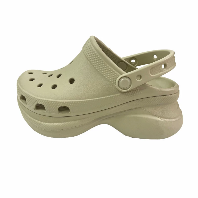 Cross women's sandals, daddy shoes retro small whale hole shoes, increase thick bottom beach shoes women's shoes 206302