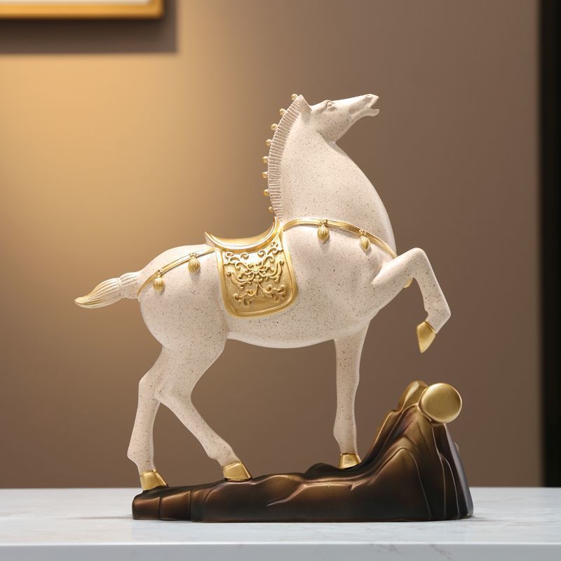 新しい中国風の馬の装飾品、リビングルーム、玄関ホール、ワインキャビネット、書斎、デスクトップ装飾、新築祝い、開店祝いのギフト、馬がすぐに完成します∑|undefined