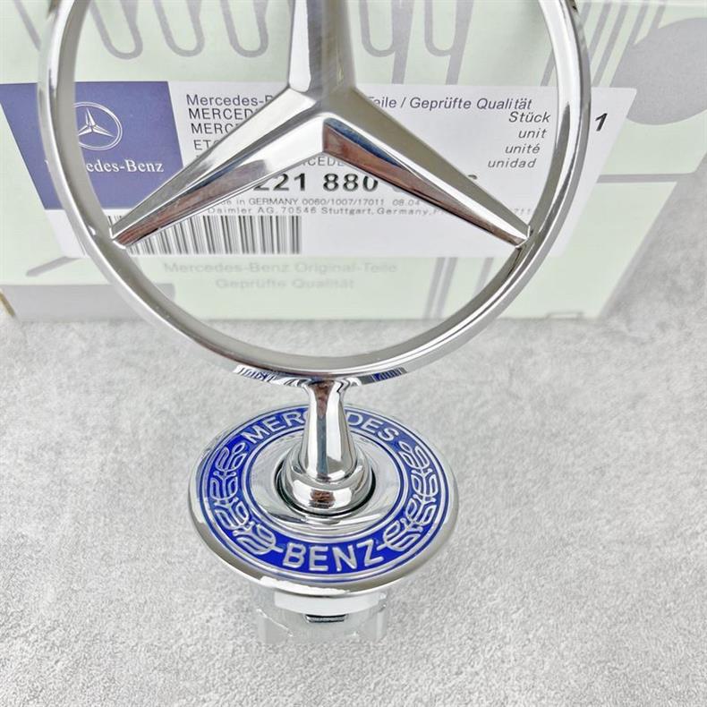 Mercedes-Benz engine hood emblem, E-Class E300L, C200L, S350L, hood logo, C180, E260L, front of the car
