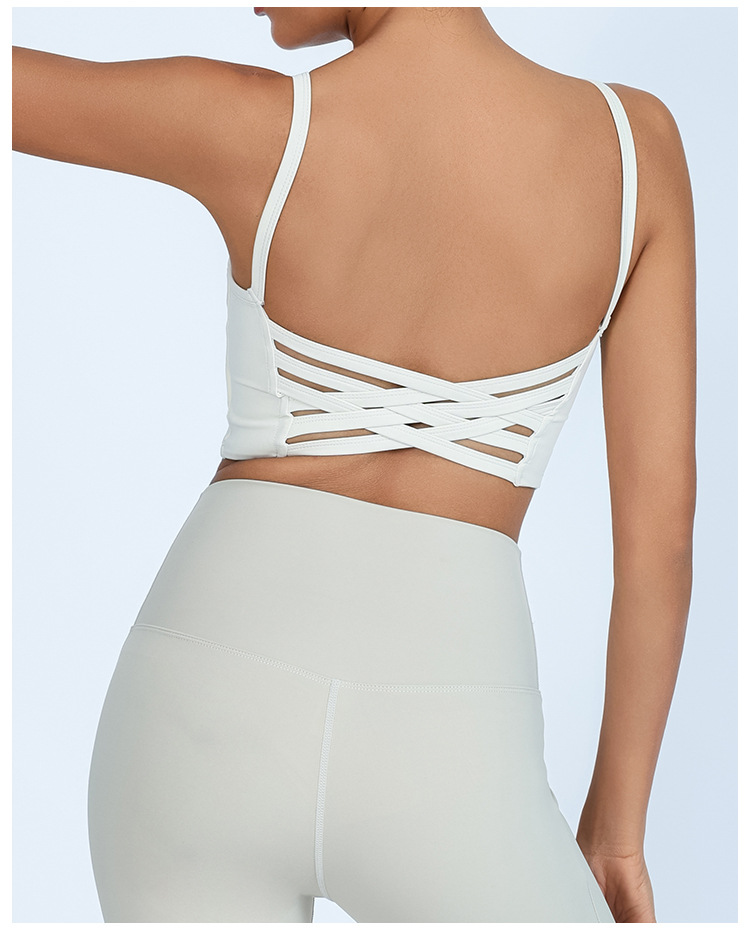 Europa y los Estados Unidos lu lu desnudo transfronterizo yoga bra mujer antichoque reunido deportivo de belleza de espalda ropa interior secada rápida