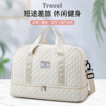 韩版新款短途出差旅行包大容量待产妈咪包独立鞋位运动游泳健身包