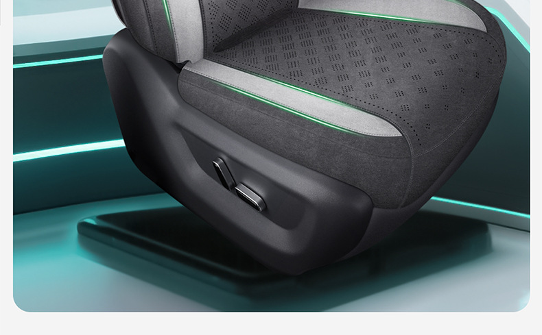 New Model of Special Car Seat Cover for Bestune Yueyi 03, Featuring Breathable Suede Saddle Pad and Leather Seat Cushion