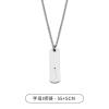 Necklace stainless steel with letters, universal pendant, small design trend accessory, simple and elegant design, English letters, trend of season