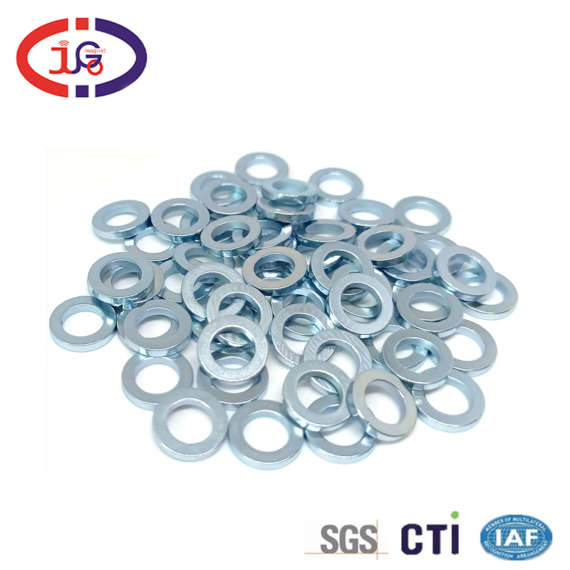 现货D9.5*D6*1.5圆形强磁环 电子磁控圆磁片 N52镀锌吸合磁性组件