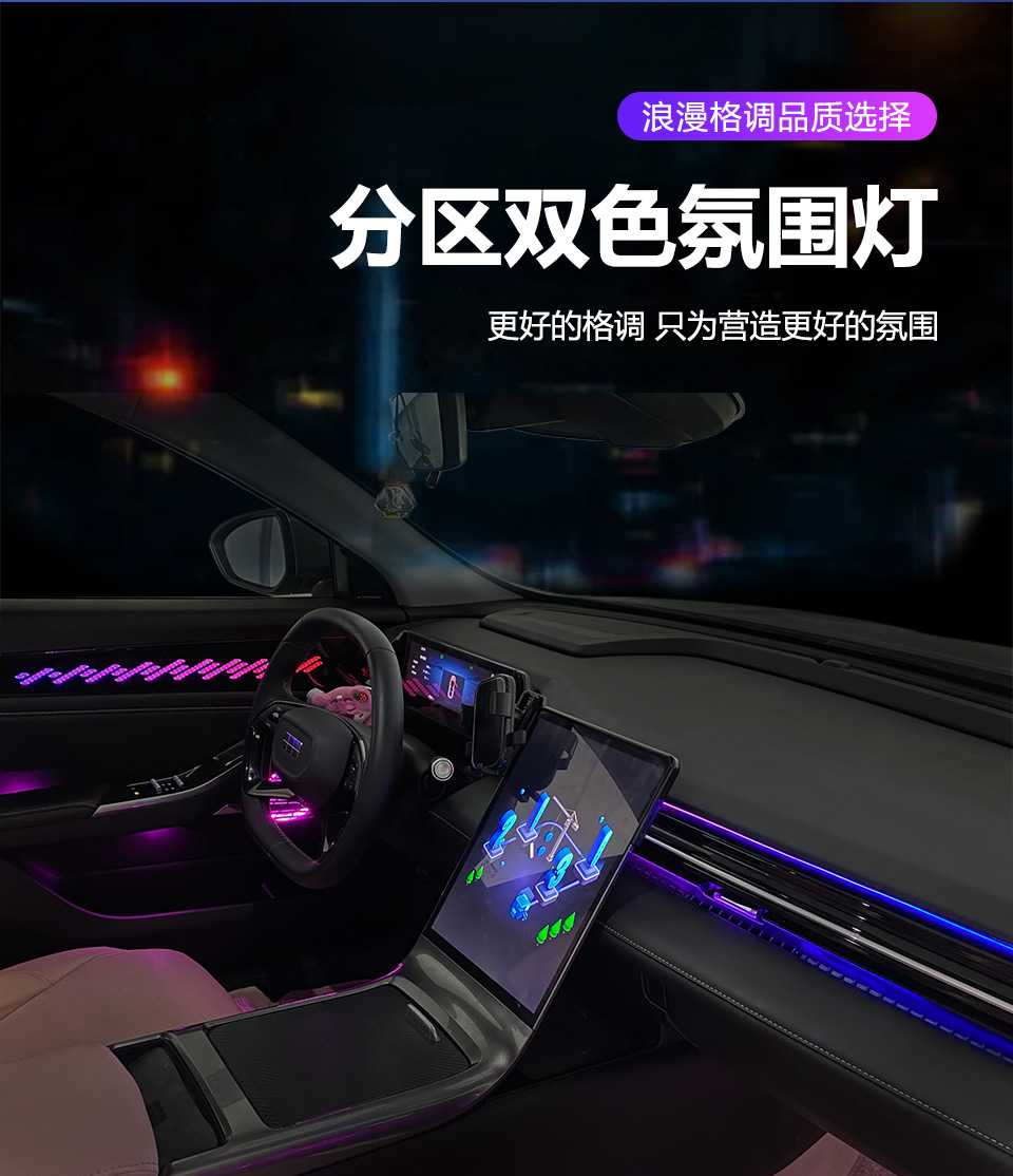 Car ambient lighting is suitable for Geely Galaxy L6 / L7. Galaxy L6 / L7 Ambient Light