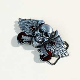 4.0内径锌外贸大板扣欧美皮带扣植物吉他个性潮平滑扣男五金配件