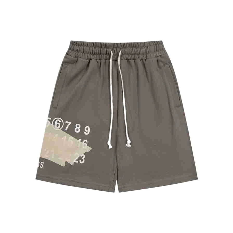 Шорты повседневные (Maison Margiela 24SS Mage MM6) цифровая печать, вышивка, свободный крой
