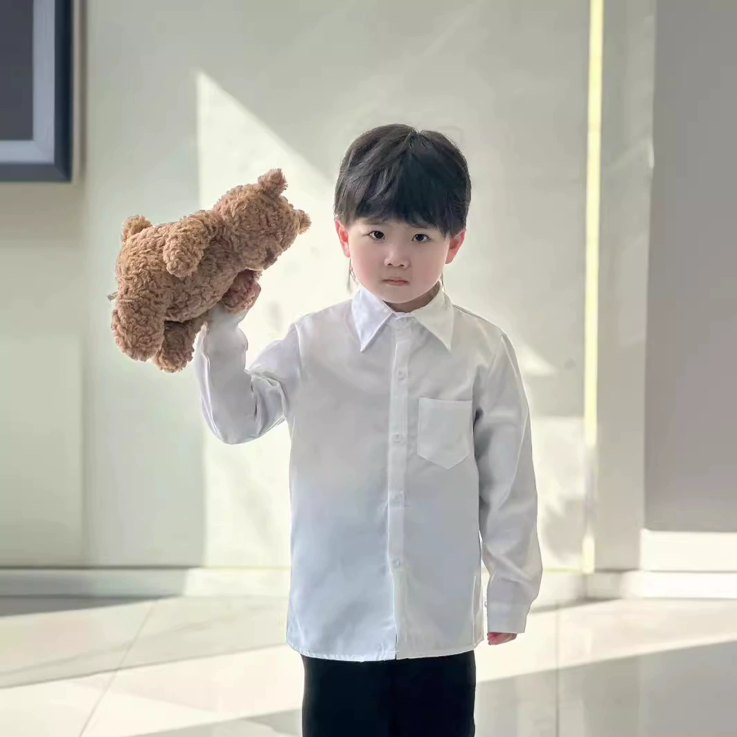 Корейская версия детской белой рубашки школьной формы черной брюки для исполнения студенческой одежды COS