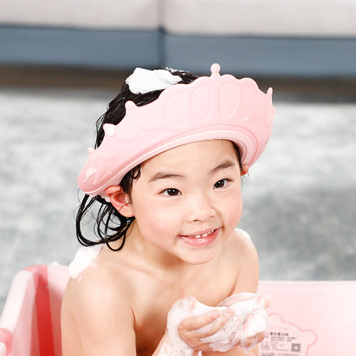 Baby shower cap waterproof adjustable children's hair washing magic hat infant bathing hat for kids water-blocking shower cap