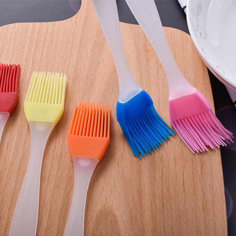 Ventas directas de fábrica pequeño cepillo de aceite dividido de silicona para hornear cepillo de crema de pastel de bricolaje cepillo de barbacoa cepillo de condimento