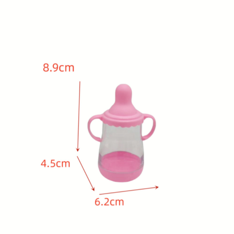 儿童过家家仿真奶瓶塑料玩具配件可吸水喷水玩具奶瓶娃娃配件奶嘴|undefined