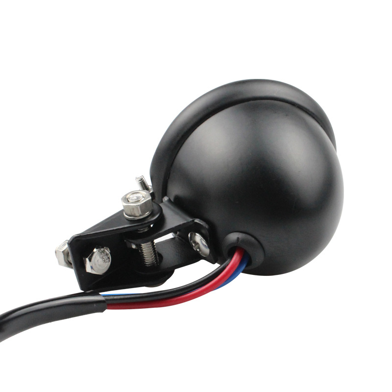 Motocicleta modificada LED freno luz trasera de señal de la lámpara retro LED pequeña luz trasera redonda adecuado para Harley luz trasera