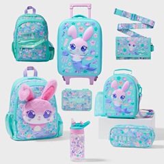 ニュージーランドスミグルランドセル小学生子供用バックパック女の子バックパックグリーンバニーシリーズランチボックス