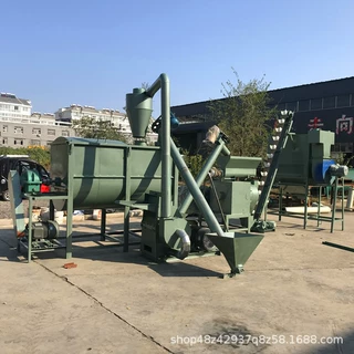 膨润土豆腐渣颗粒机海藻海带粉鱼虾颗粒机环模250型饲料机