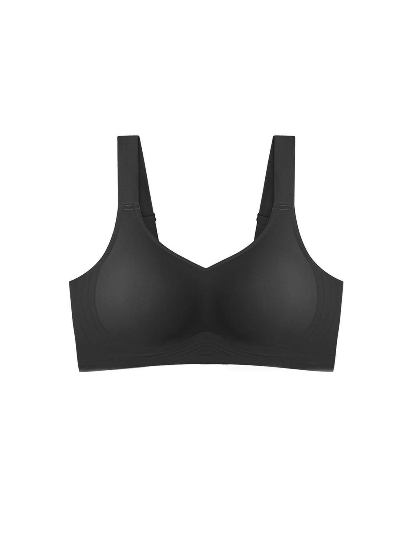 Sujetador deportivo popular transfronterizo con soporte suave para bustos grandes, inalámbrico, antideslizante, sin costuras, ajustable, que hace que los bustos grandes se vean más pequeños.