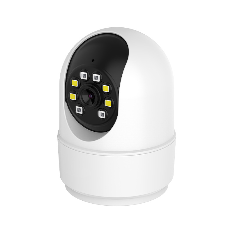 Monitor inalámbrico interior 360 grados remoto teléfono móvil de visión nocturna HD cámara de monitoreo a color completo doble pantalla