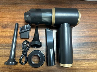 Household Portable Handheld Vacuum Cleaner, Window Gap Vacuum Cleaner, New Car-Mounted Convenient Vacuum Cleaner with Super Strong Suction Power (Tozsoranlar) - no-spray-paint-black-model