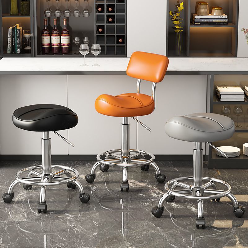Saddle Chair, High Stool, Universal Wheel Lift Chair, Front Desk Cashier, Bar Chair with Wheels, Special Chair for Kitchen Cooking