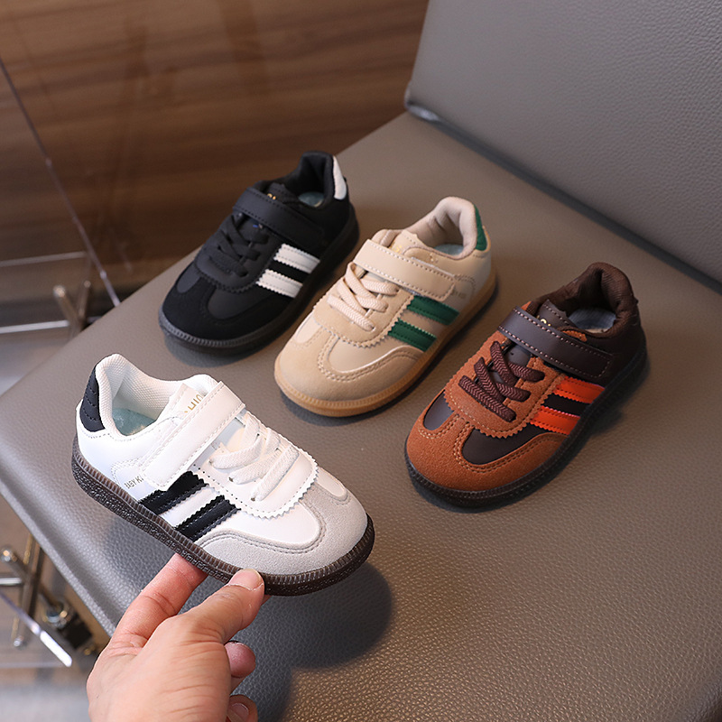 Girls' casual sneakers Spring and Autumn new children's German training shoes boys sneaker baby girls' Korean style argan shoes non-slip