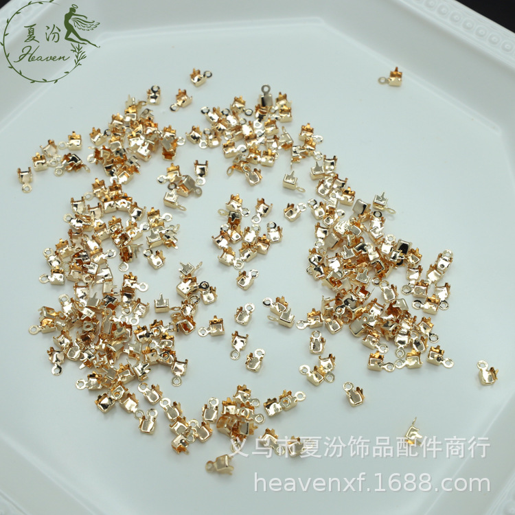 Copper simple chain with zircon
