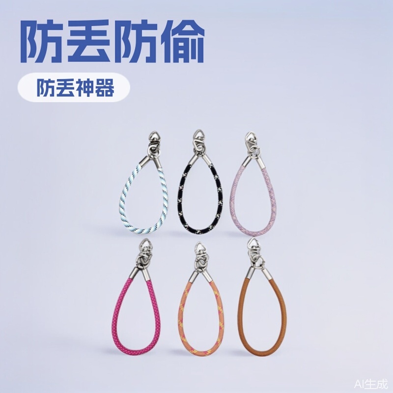 Manufacturer Wholesale 7 10 Wrist Straps Short Phone Lanyards with Rotating Buckle Outdoor Keychain Phone Strap DIY Handmade