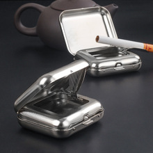 迷你金属烟灰缸便携小烟灰缸户外随身口袋烟灰盒创意车载烟具配件