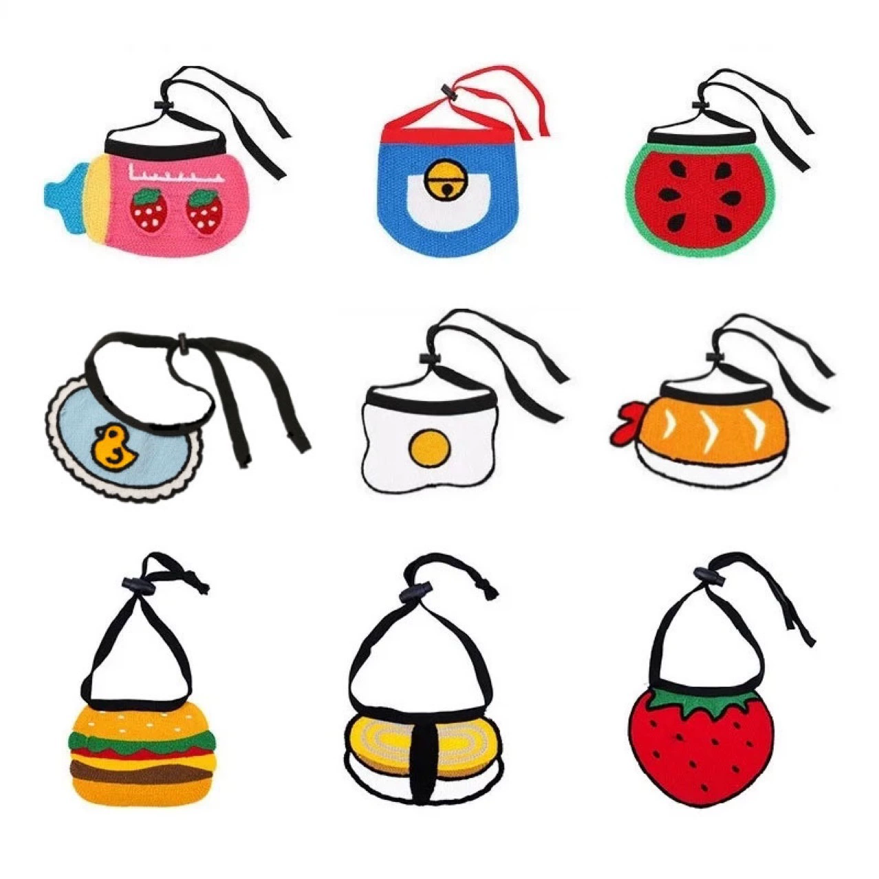 Шарф-повязка для животных с мультяшным принтом, прямые поставки с фабрики, для кошек, собак и мелких пород, универсальный, на завязках