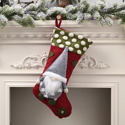 クリスマス装飾用品サンタクロース子供靴下クリスマスツリーペンダントクリスマス靴下プレゼント袋趙之李|undefined