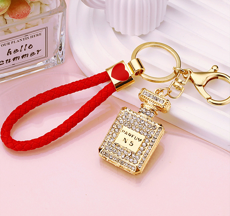 Cute Letter Bow Knot Perfume Bottle Metal Women's Keychain display picture 10