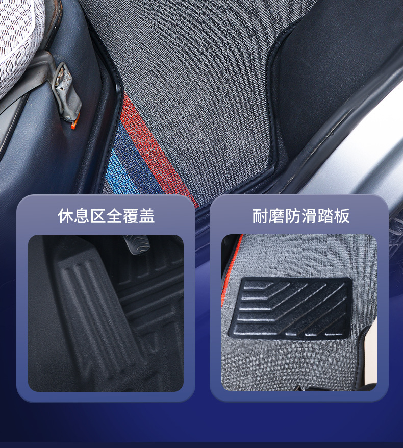 Suitable for Wuling Rongguang Car Floor Mats, Full Surround Type, Specifically for Rongguang 6407/Rongguang 6470, Car Modification and Decoration Tpe Floor Mats