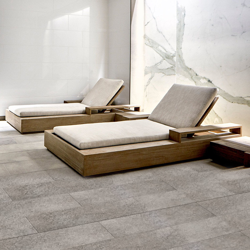 Cama de teca para exteriores, tumbona, muebles de teca para patio al aire libre, impermeables y resistentes al sol, silla de playa para piscina. image 5