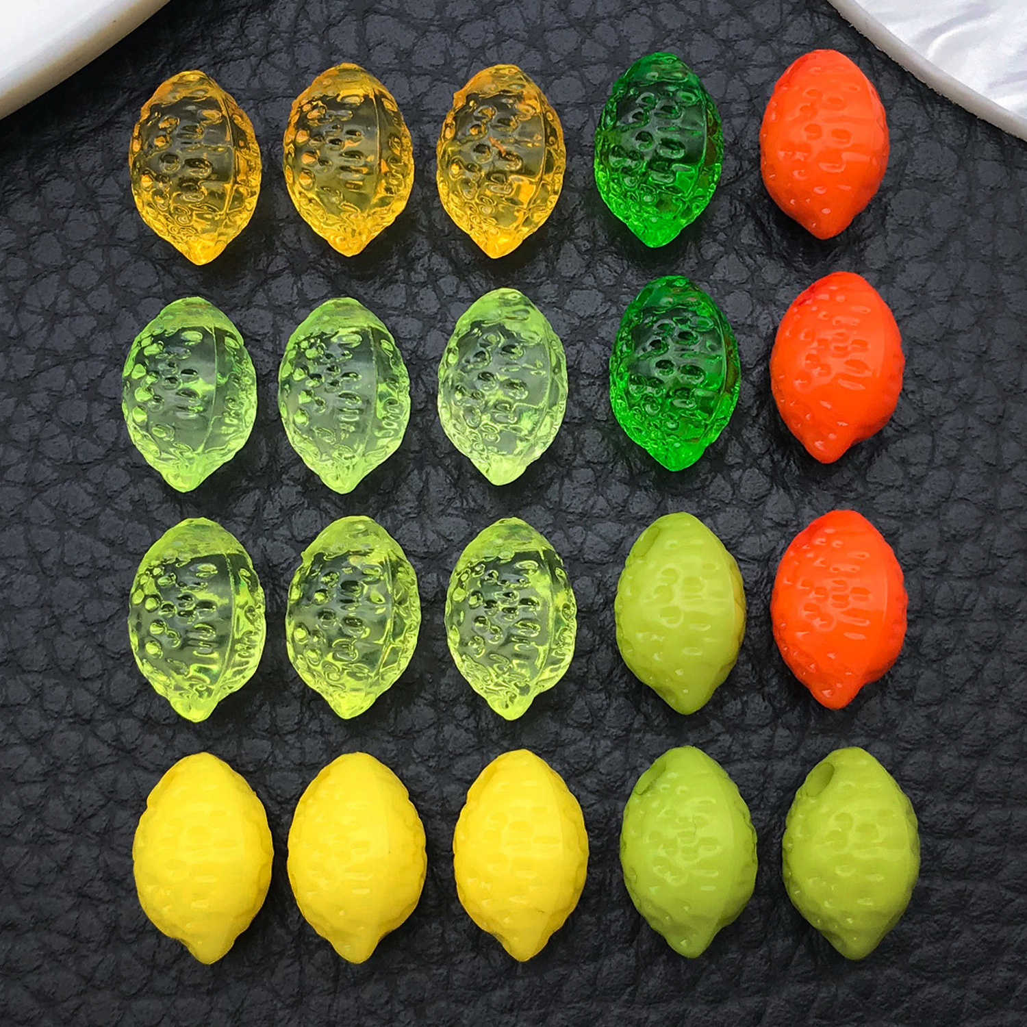 亚克力仿真立体柠檬 DIY饰品配件串珠手链项链手机挂坠材料散珠