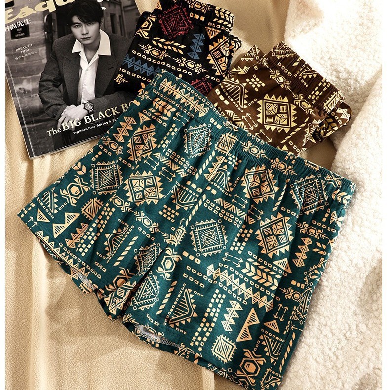 Wholesale Exclusive Dropshipping of Retro Ethnic Style Men's Underwear, Arrow Pants, Casual Home Wear, New Breathable Men's Briefs