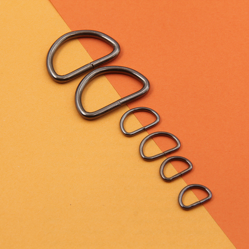 现货箱包配件 金属D扣铁扣D型环 宠物用品配件金属d环D型扣半圆扣