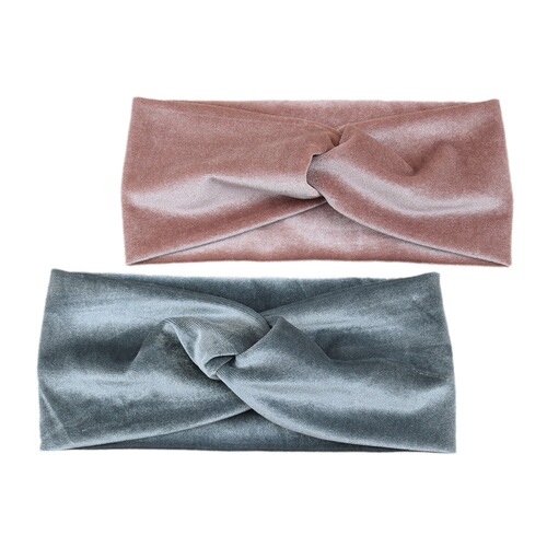 Cross-border velvet cross headband, warm ear protection headband, European and American headband, yoga hair accessories, face wash, wide-brimmed hood