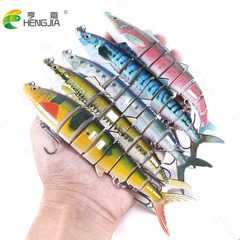 HENGJIA New 8-Section Fishing Lure 17.8CM/38G Multi-Section Artificial Fishing Bait Wholesale Hot Selling Lure