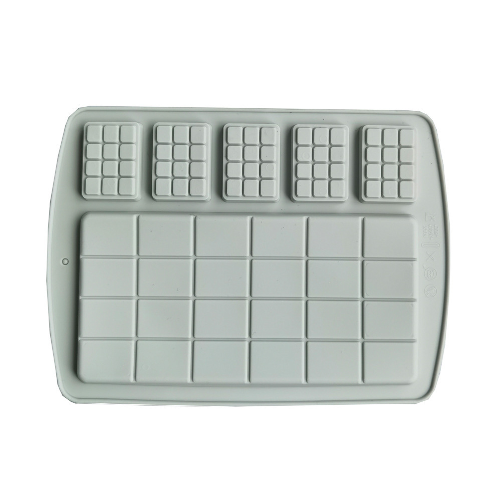 Tamaño waffle chocolate 366 pastel molde de silicona gelatina molde de torta pan herramientas de horneado