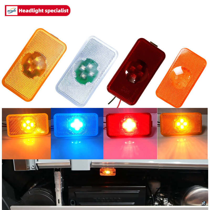 Piranha lámpara perla adecuada para Volvo Truck luces laterales luces de logotipo laterales luces anchas luces de señal Piranha lámpara