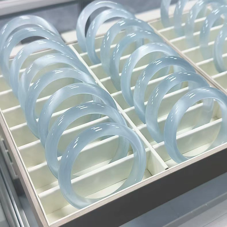 Каменный кошачий глаз браслет Белый лунный свет золотой магазин подарки Достопримечательности Сувенирная стеклянная имитация Dingdang халцедон модные украшения