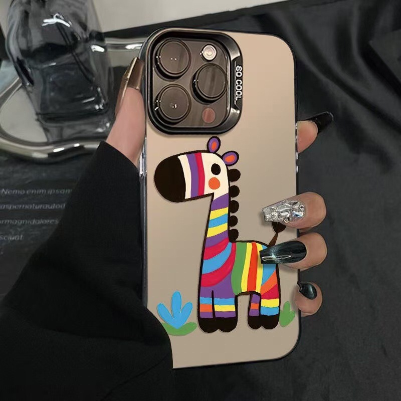 Rainbow Little White Horse Is Suitable for Apple 15Promax Phone Case Iphone16Pro Cute 14Pro Cartoon 17 New