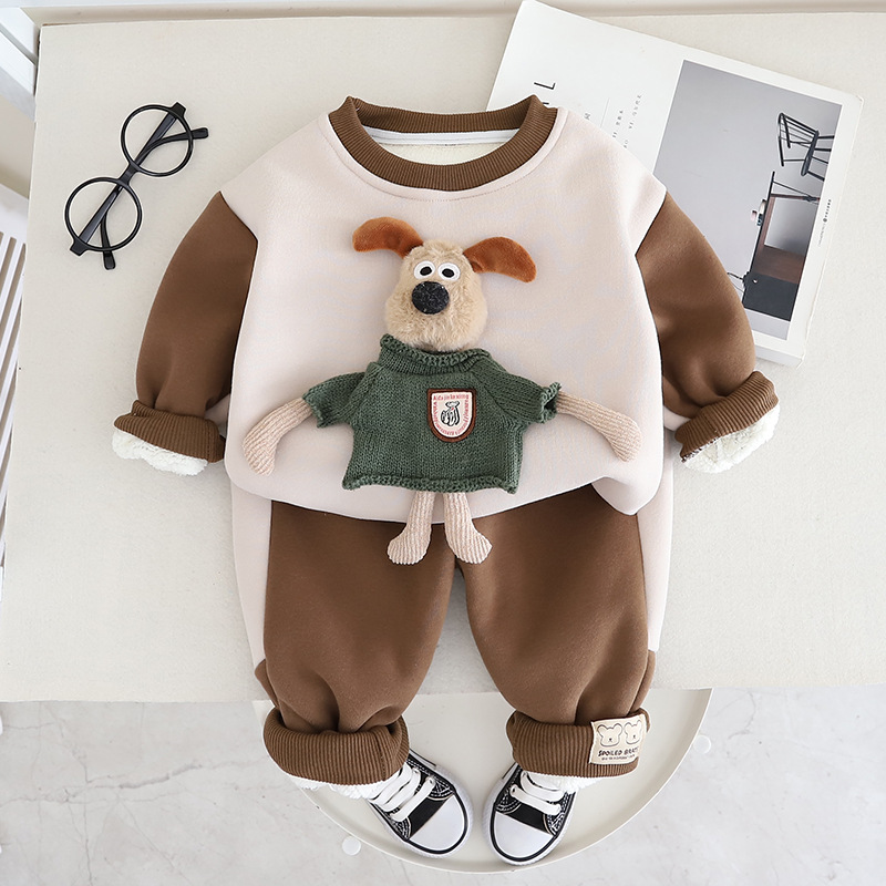 Casual Cartoon Cotton Boys Clothing Sets display picture 1