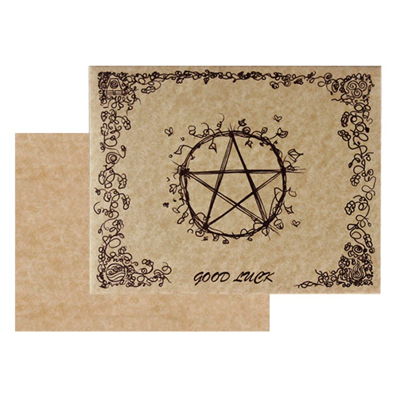Пергаментная бумага для письма Удобная бумага для вывесок Пустая открытка Церемония открытки Праздничная ручная роспись пергамент для поздравительной открытки
