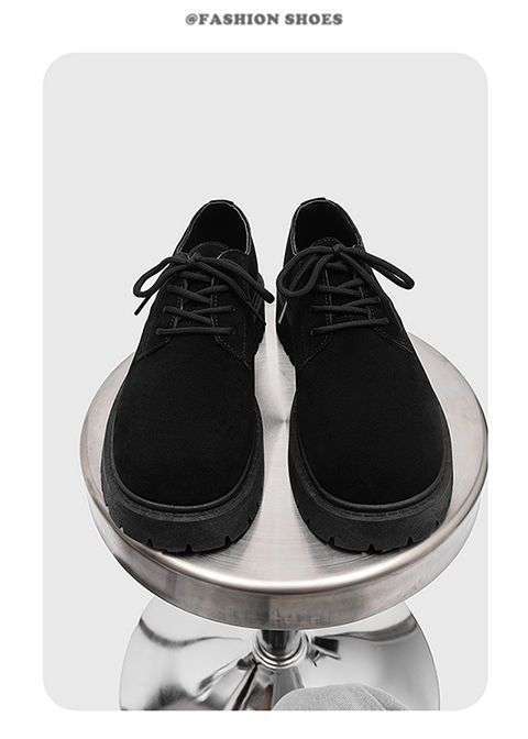 ShoeVault 2025 Neue Derby Spring Low-Top Martin Herren Retro Work Dicke Sohle Höhersteigende Atmungsaktive Wildlederschuhe_voghion.com