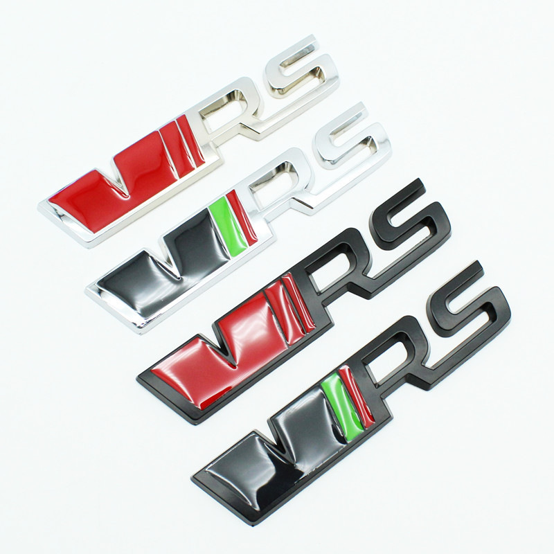 Vrs Metal Car Stickers Are Suitable for Volkswagen Skoda Car Stickers, Octavia and Fabia Personalized Modification Metal Vrs Labels