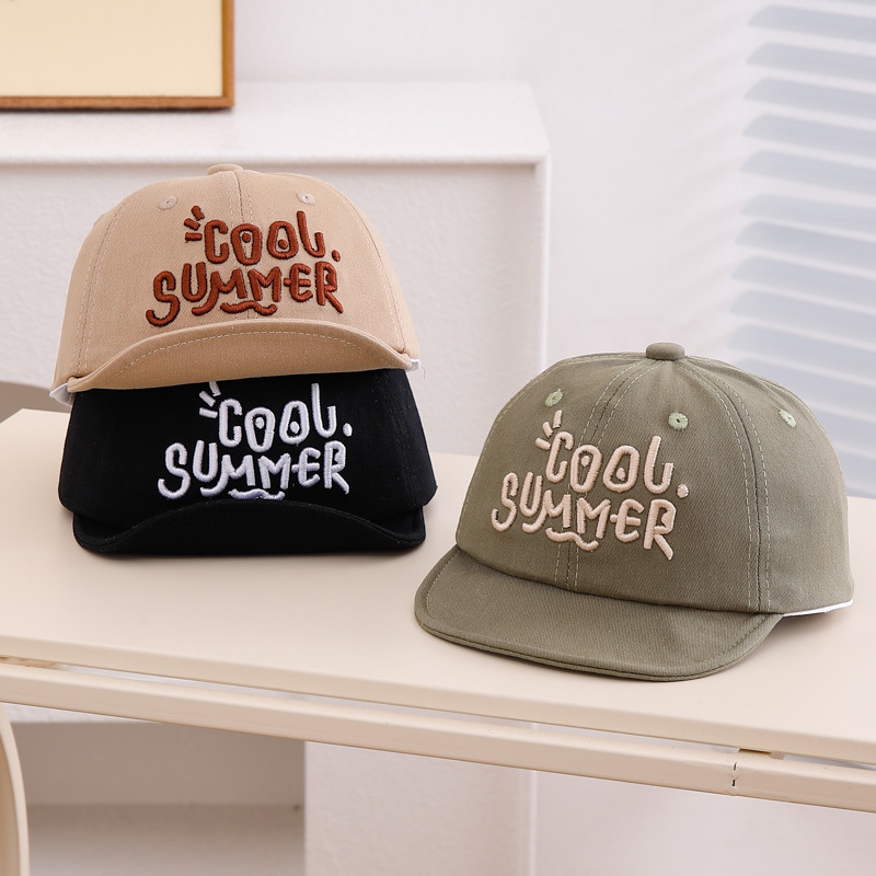 Sombreros infantiles primavera y otoño para hombres delgados sombreros de béisbol niñas sombreros de boca de pato nuevo ocio sombrero protector solar para niños